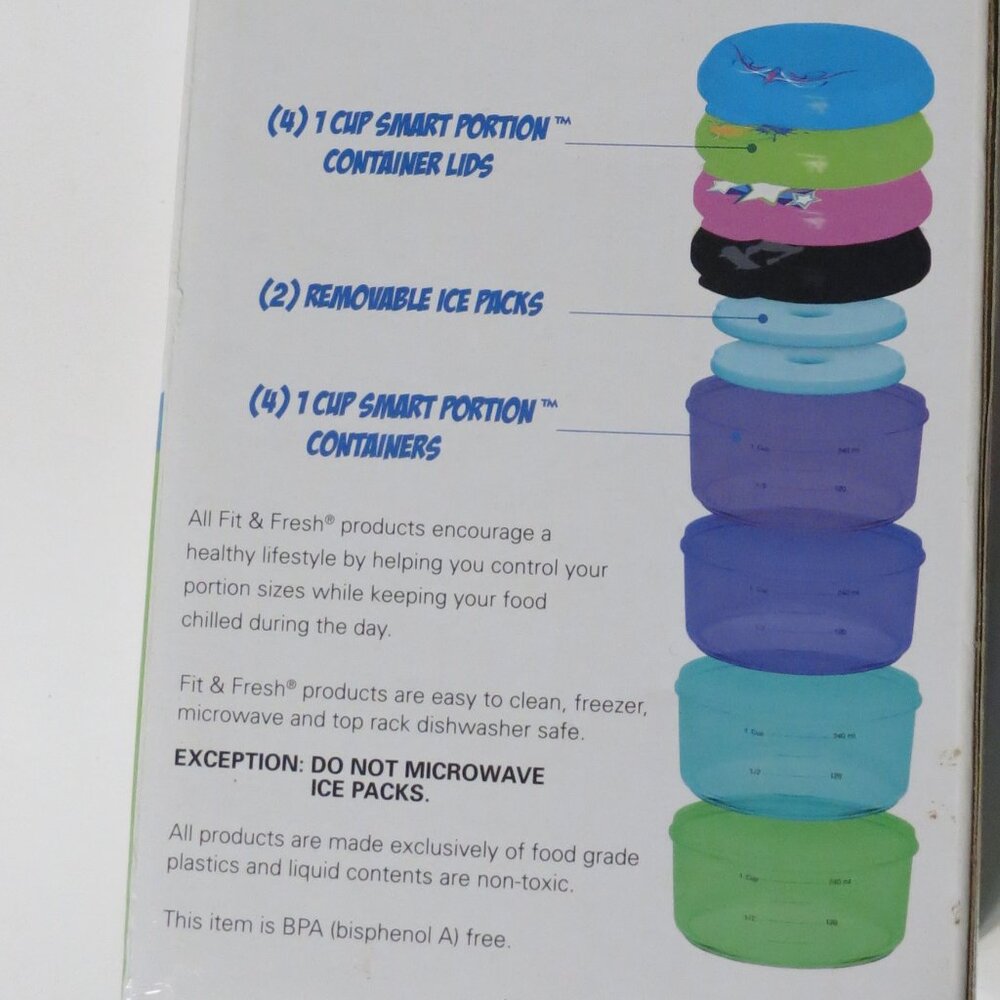 Multicolor Food Storage Container Set - Picture 4 of 4